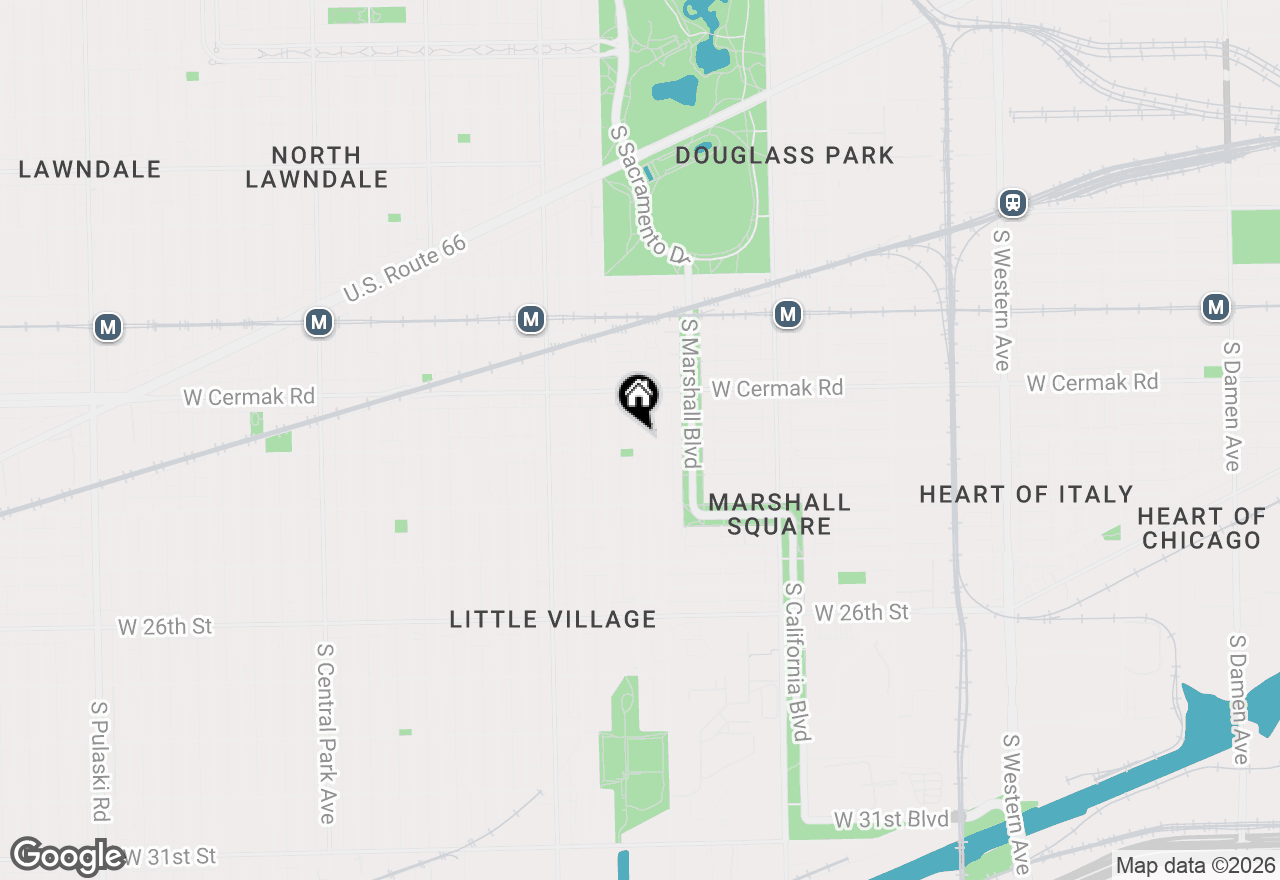 Map of 2253 S Whipple Avenue #GARDEN, Chicago, IL 60623
