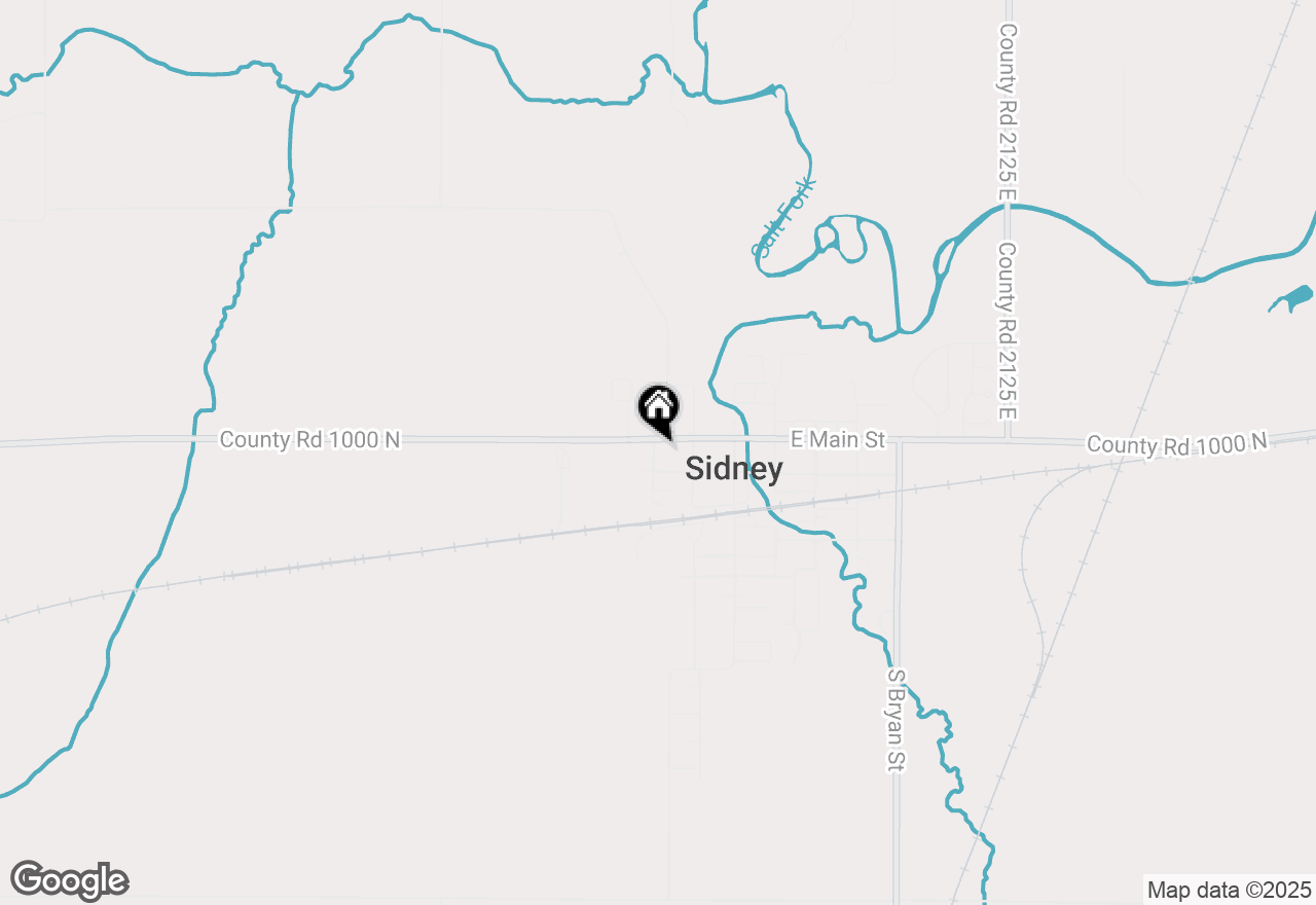 Map of (Address confidential), Sidney, Illinois 61877