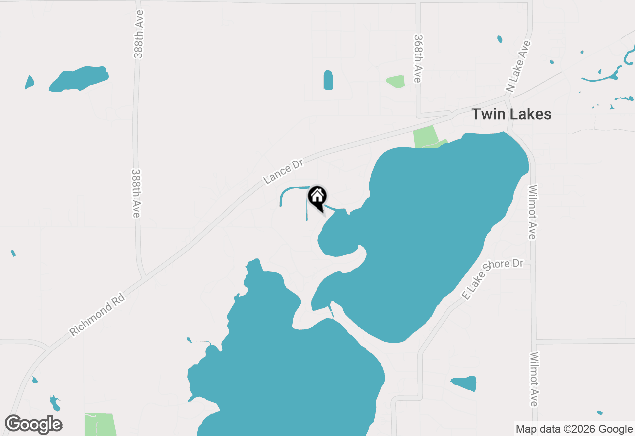 Map of 819 Rosebud Ave, Twin Lakes, WI 53181
