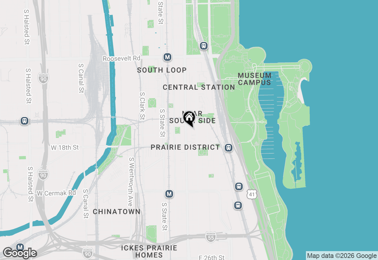 Map of 1631 S Michigan Avenue #502, Chicago, IL 60616