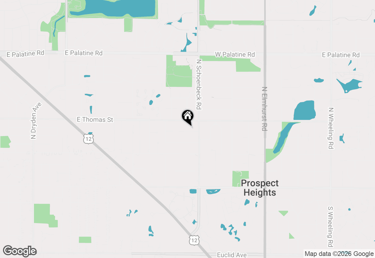 Map of 406 W Marion Street, Prospect Heights, IL 60070