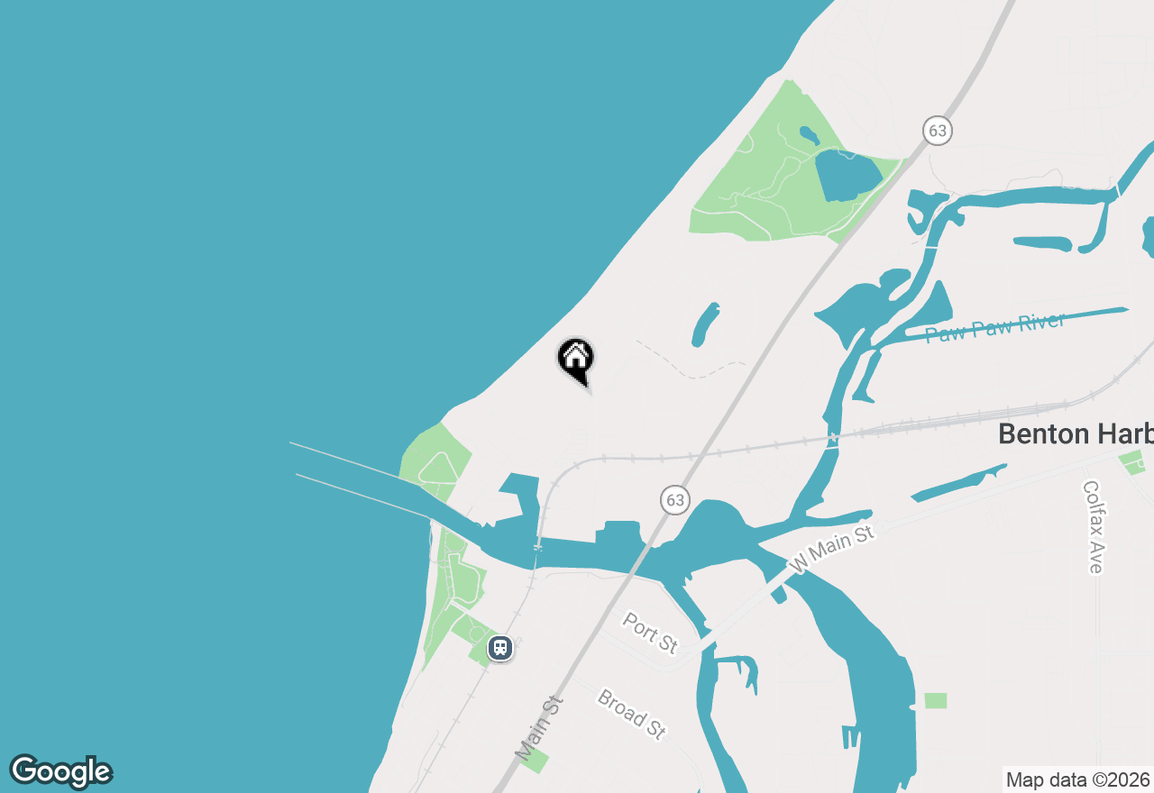 Map of 347 Ridgeway Street, St. Joseph, MI 49085
