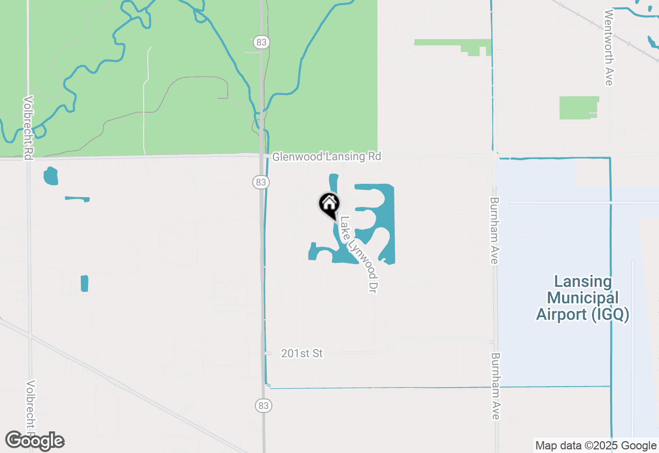 Map of 19629 Lake Shore Drive, Lynwood, IL 60411