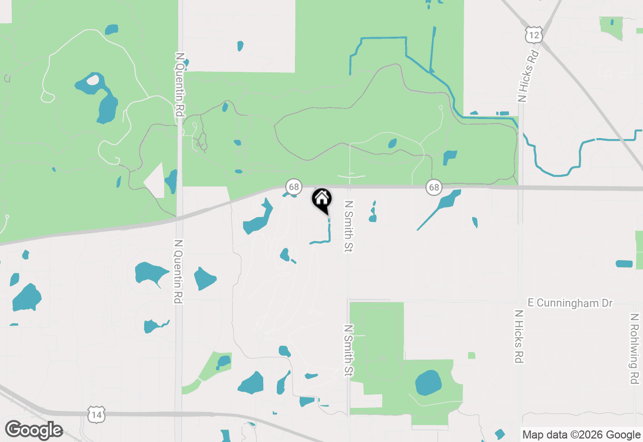 Map of 296 W Cherrywood Drive, Palatine, IL 60067