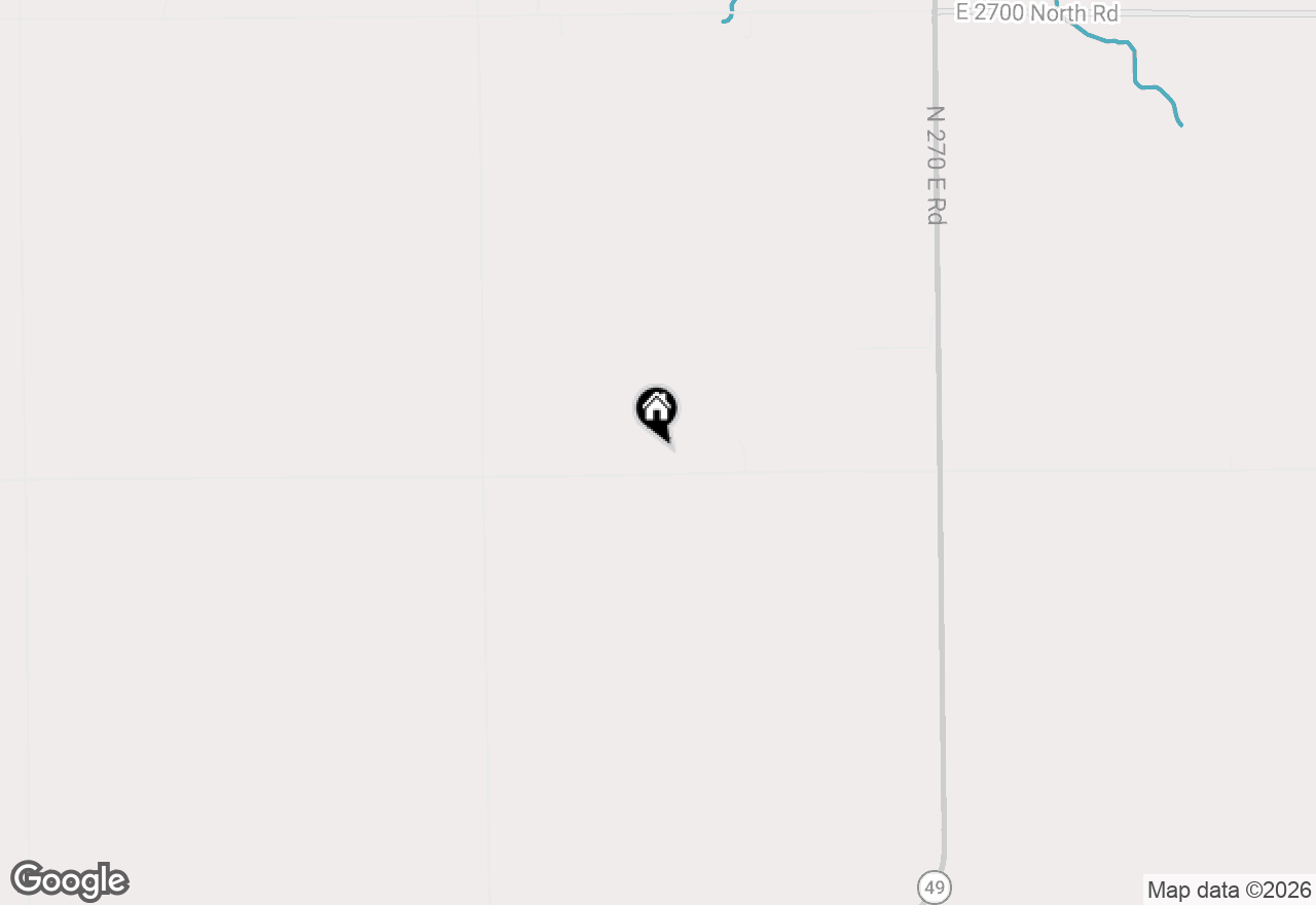 Map of 2151 E 2600 North Road, Armstrong, IL 61812