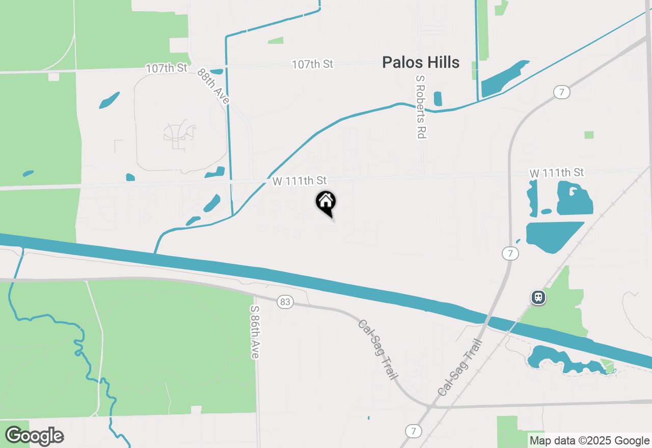 Map of 5 Cour Caravelle, Palos Hills, IL 60465