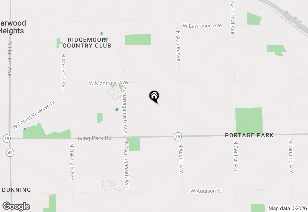 Map of 4211 N Melvina Avenue, Chicago, IL 60634