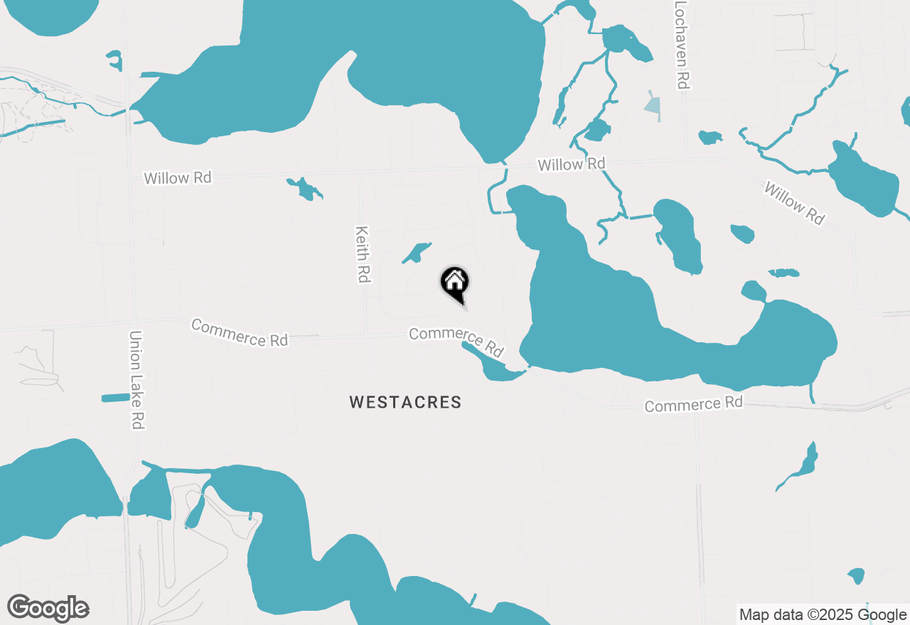 Map of 2877 W Bloomfield Oaks Drive, West Bloomfield, MI 48324