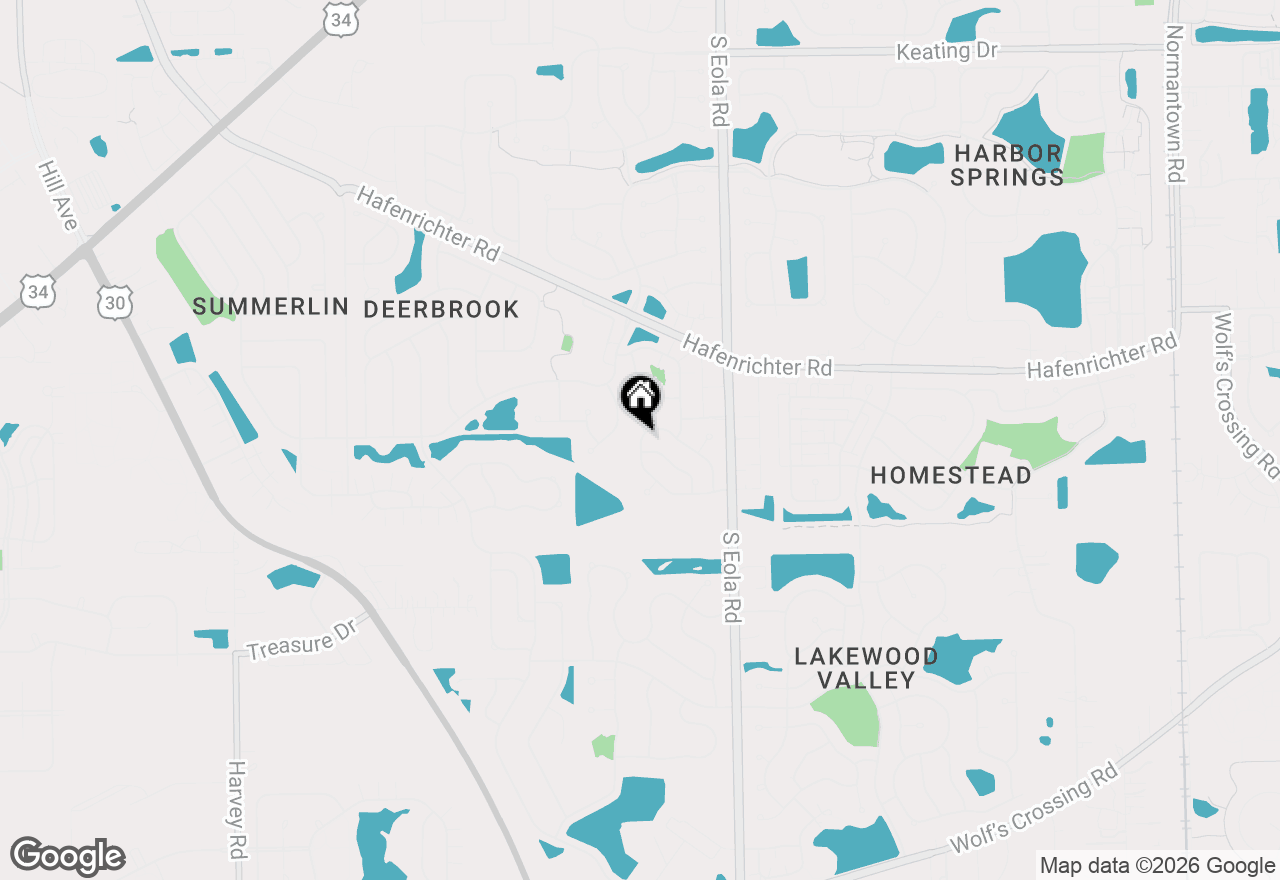 Map of 2233 Sunrise Circle, Aurora, IL 60503