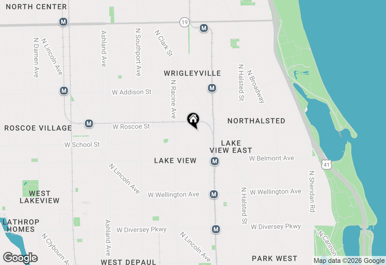 Map of 3337 N Seminary Avenue #2, Chicago, IL 60657