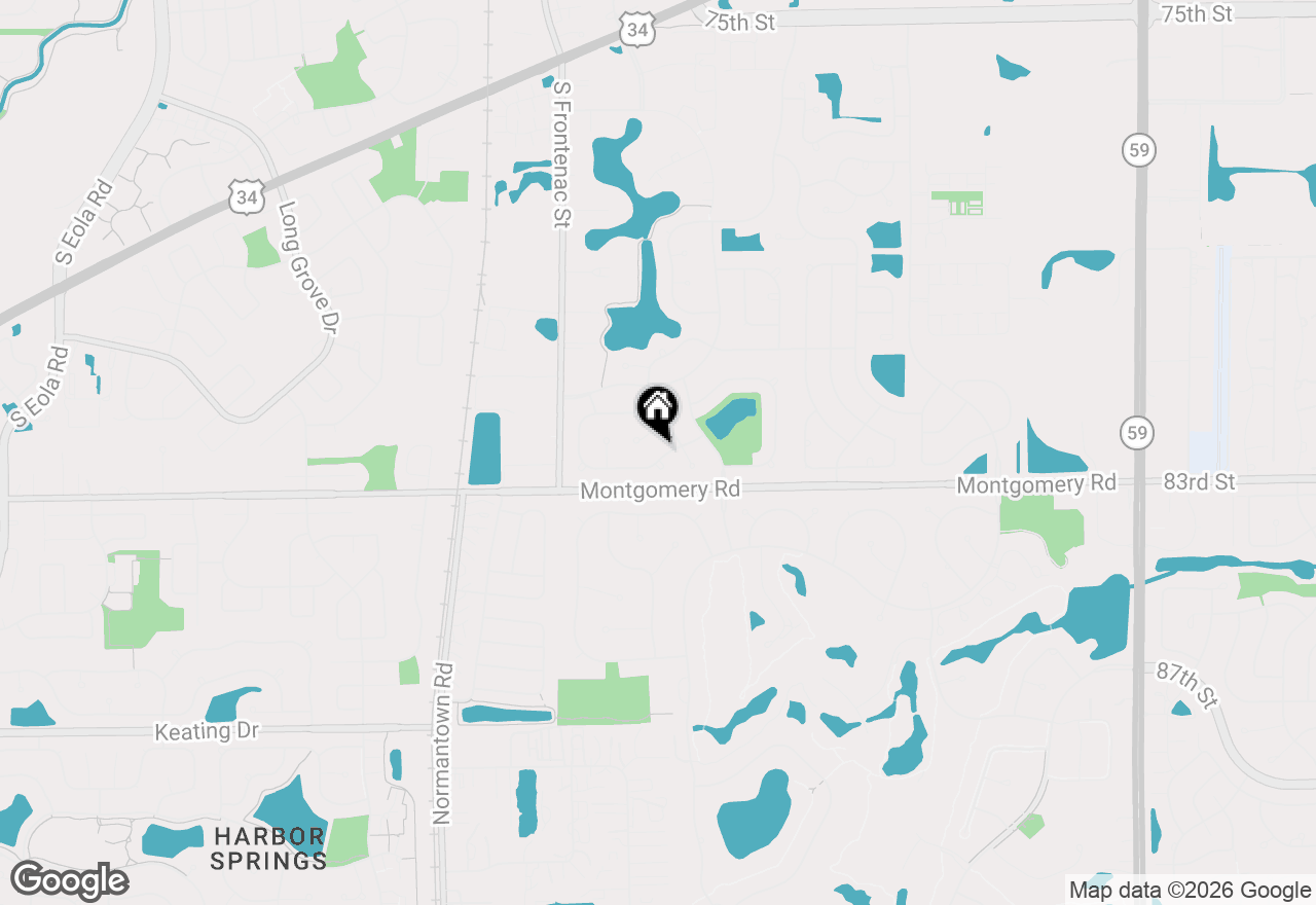 Map of 3700 Charlemaine Drive, Aurora, IL 60504