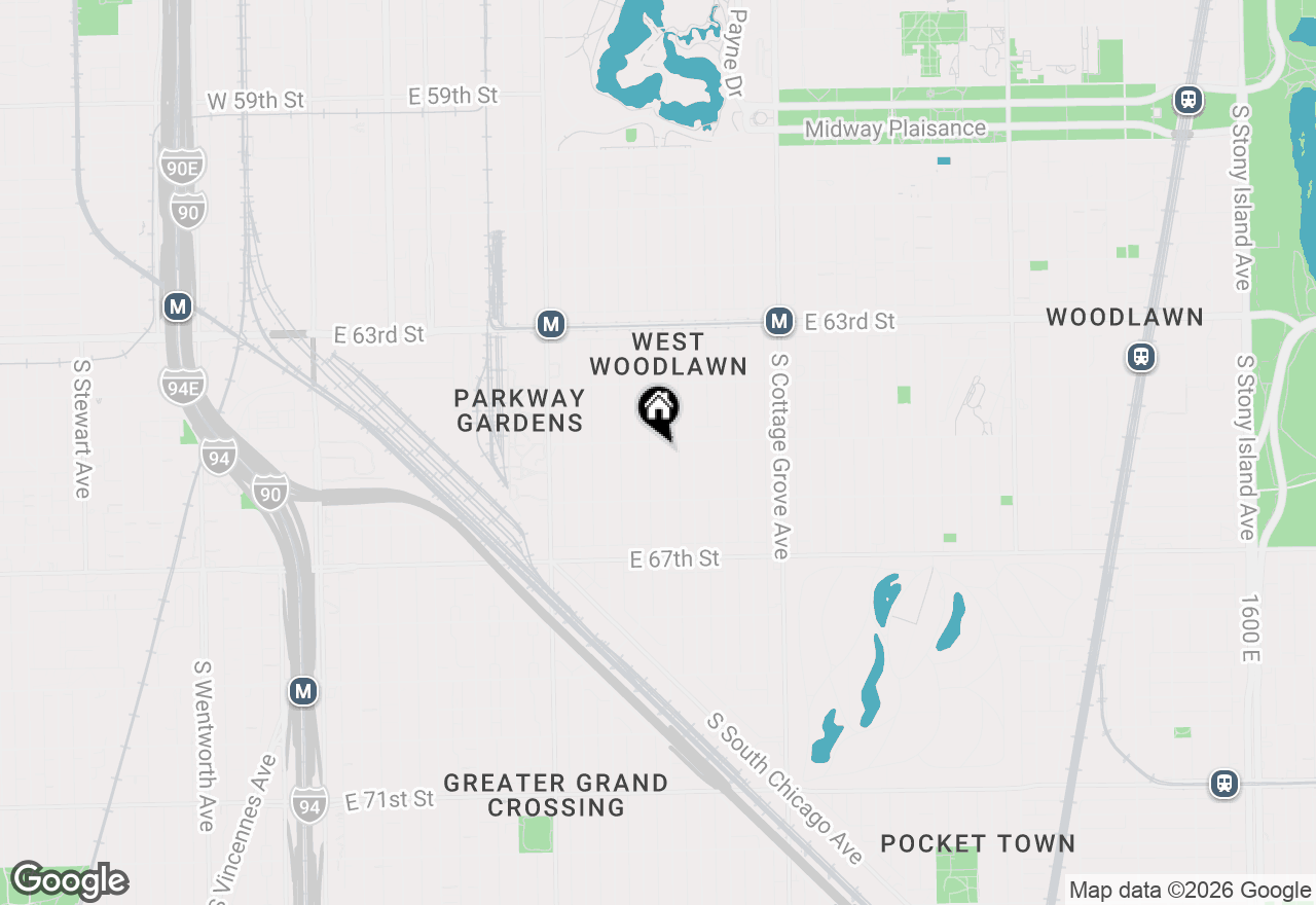 Map of (Address confidential), Chicago, Illinois 60637