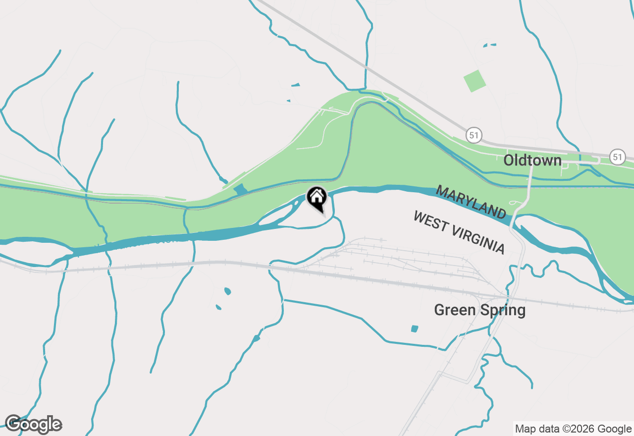 Map of  Bakers Island Road, Oldtown, MD 21555