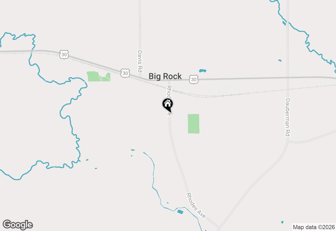 Map of 403 Rhodes Avenue, Big Rock, IL 60511