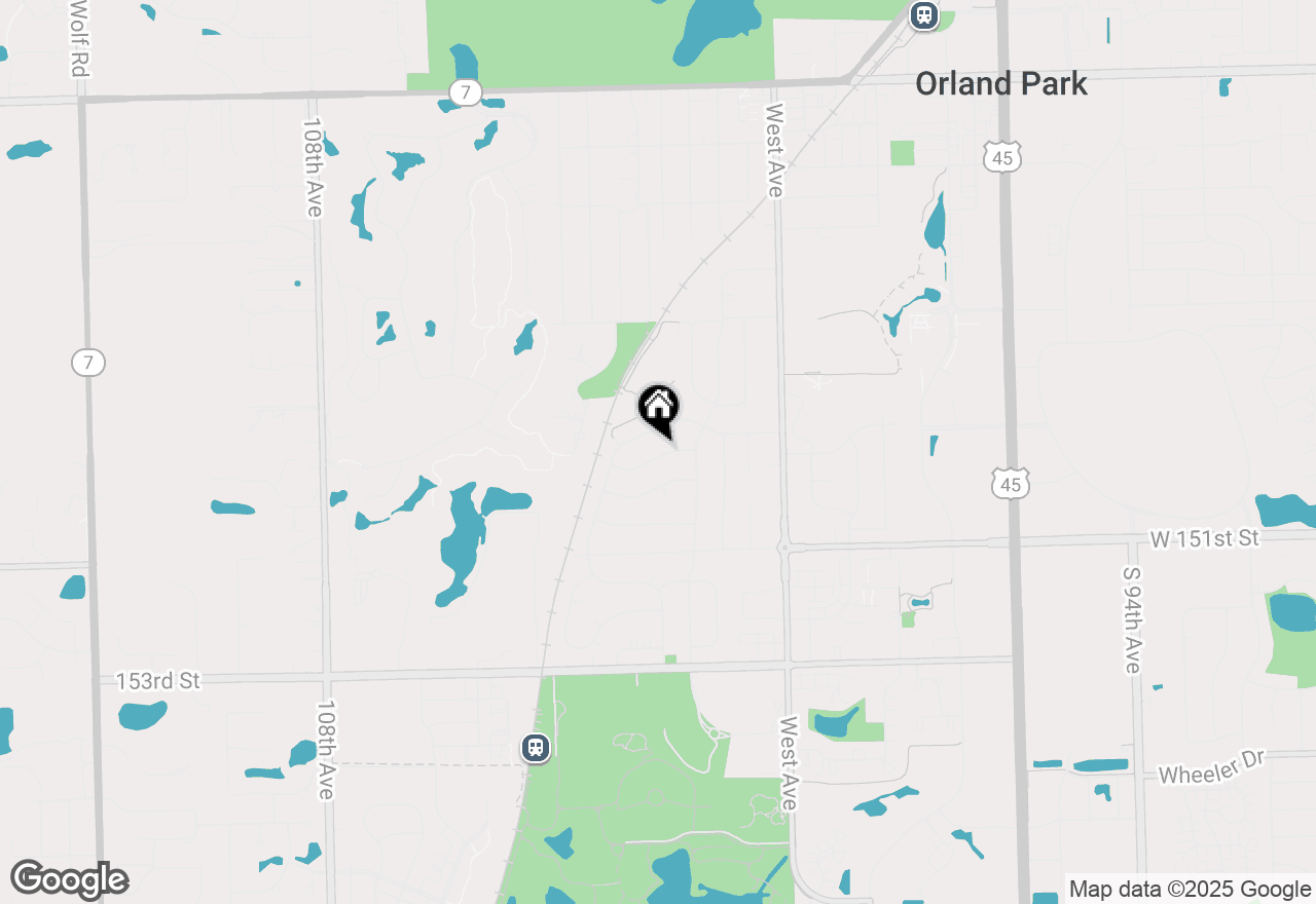 Map of 10228 Hawthorne Drive, Orland Park, IL 60462