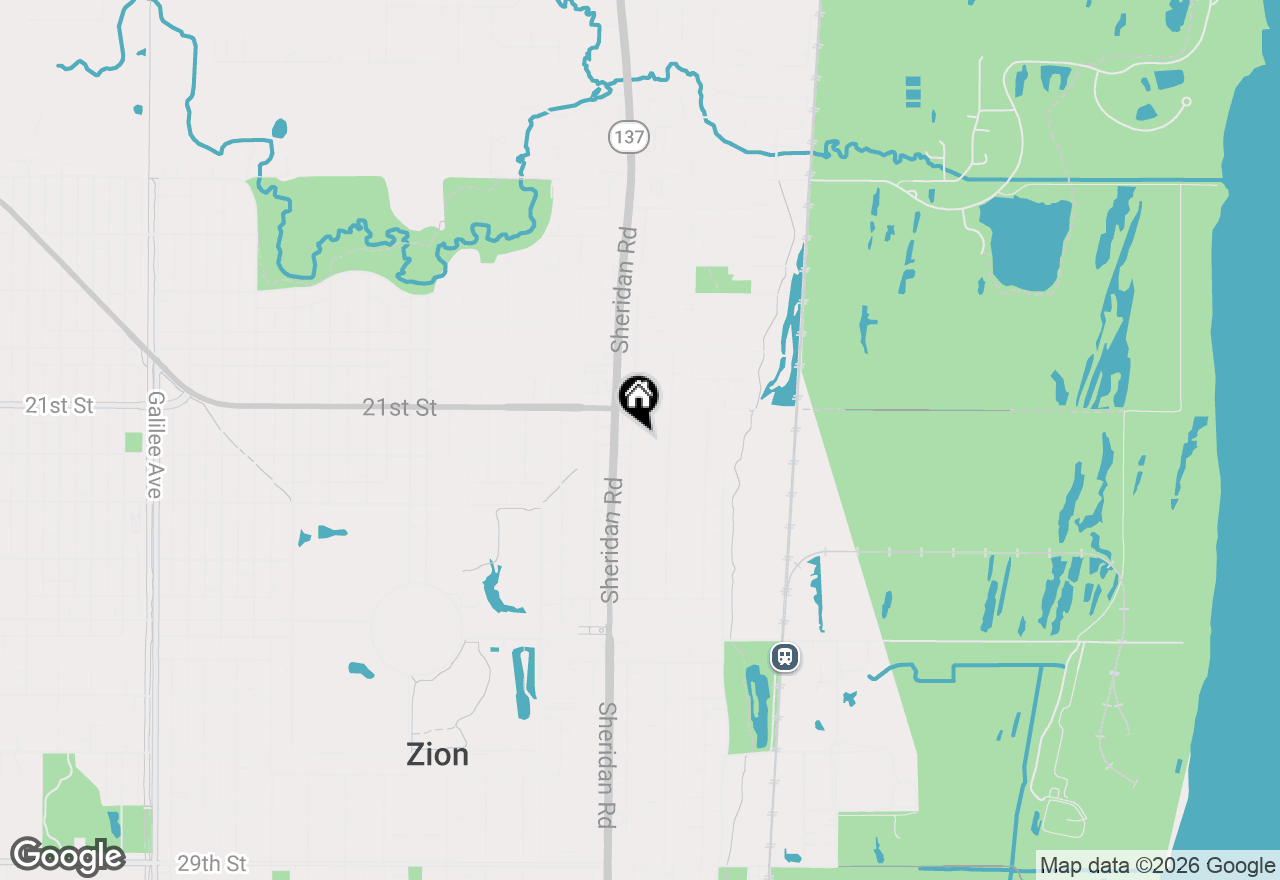 Map of 2110 Elim Avenue, Zion, IL 60099