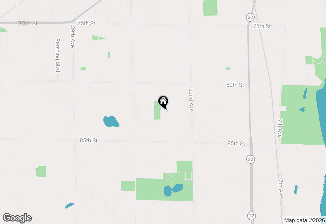Map of 8219 26th Ave, Kenosha, WI 53143