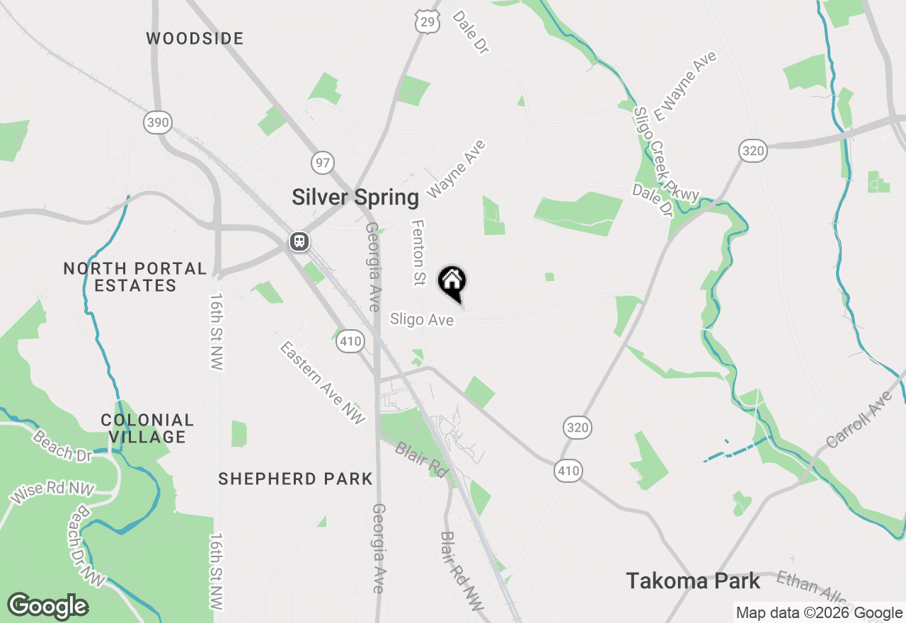 Map of 8012 Grove Street, Silver Spring, MD 20910