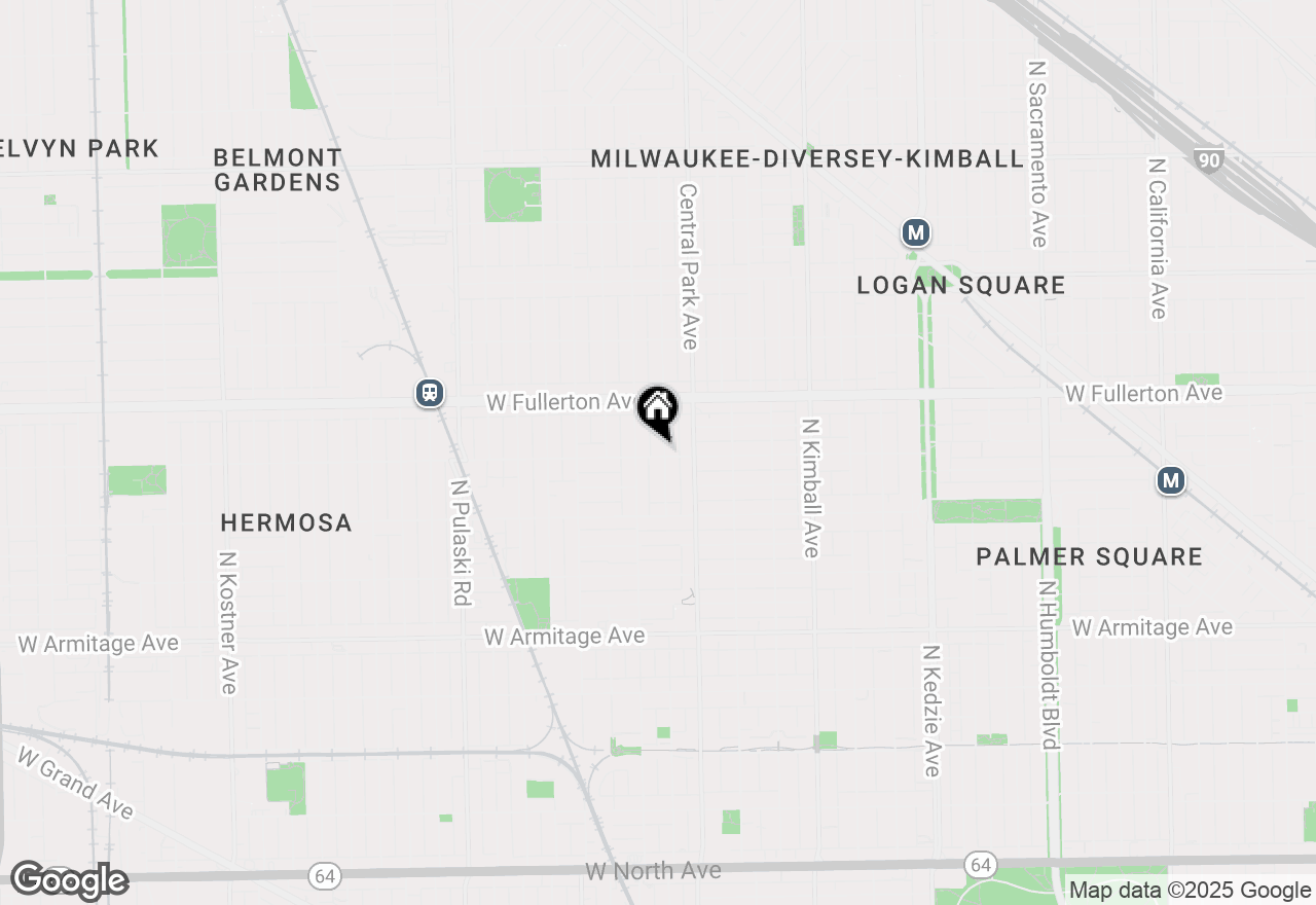 Map of 2300 N Monticello Avenue, Chicago, IL 60647