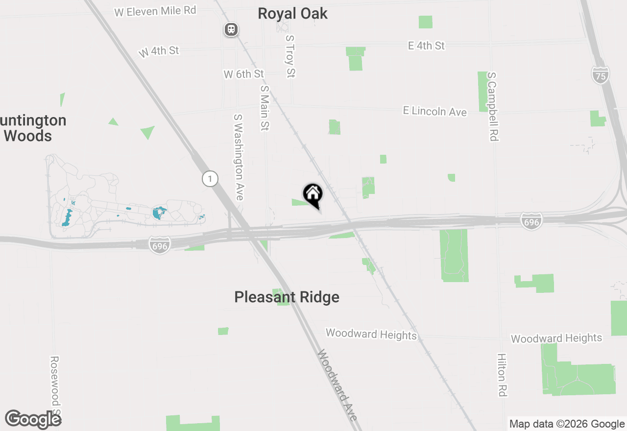 Map of 407 E Maryland Avenue, Royal Oak, MI 48067