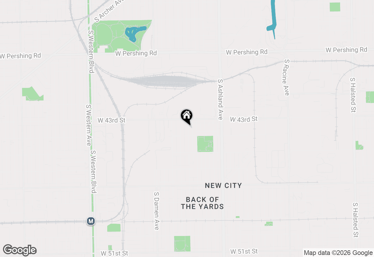 Map of 4332 S Wood Street, Chicago, IL 60609