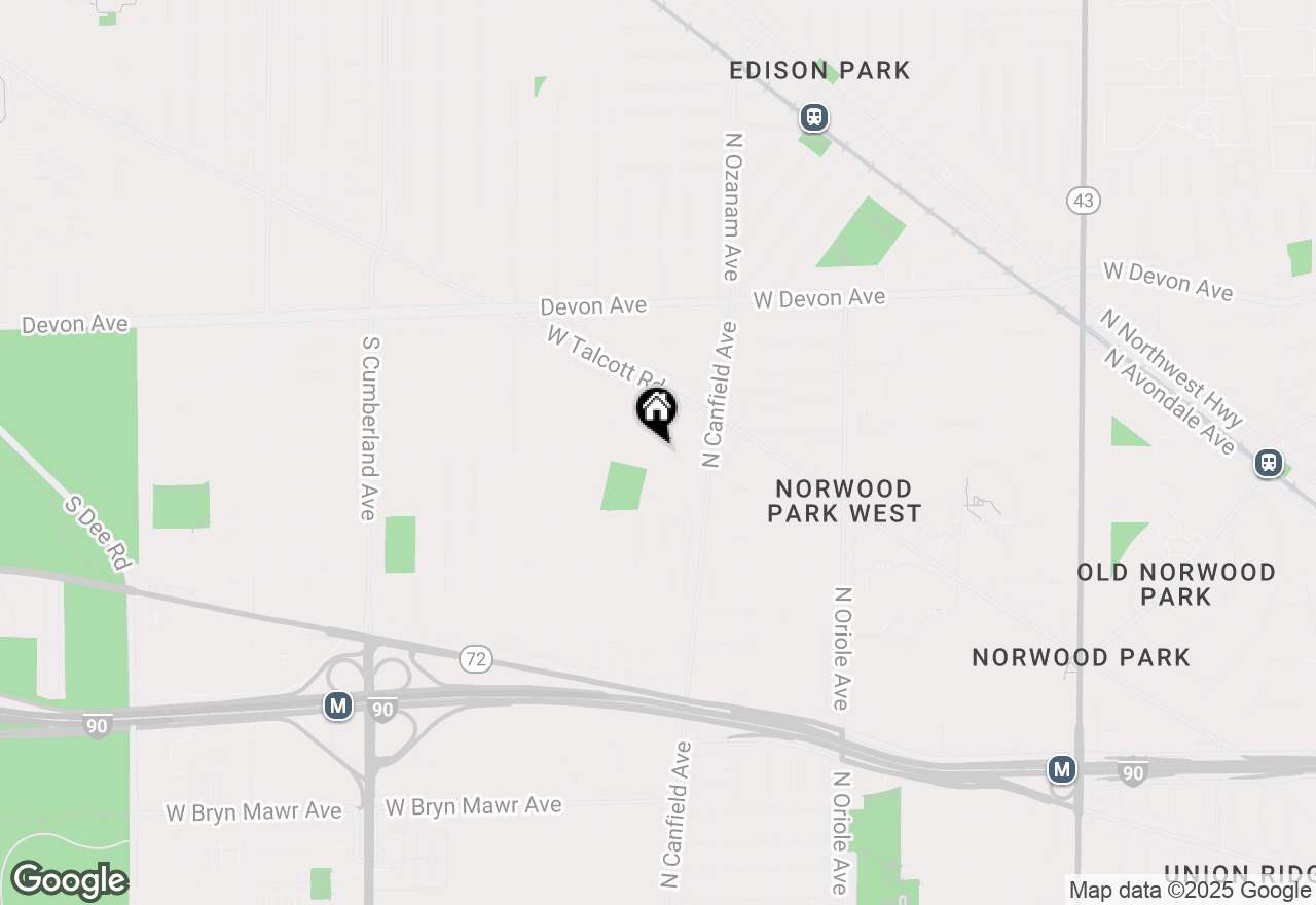 Map of 1512 Grove Avenue, Park Ridge, IL 60068