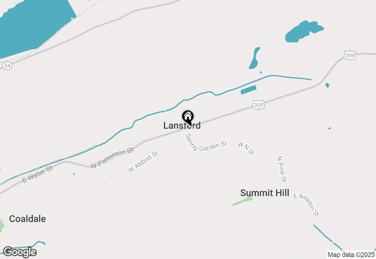 Map of 102 E Patterson Street, Lansford, PA 18232