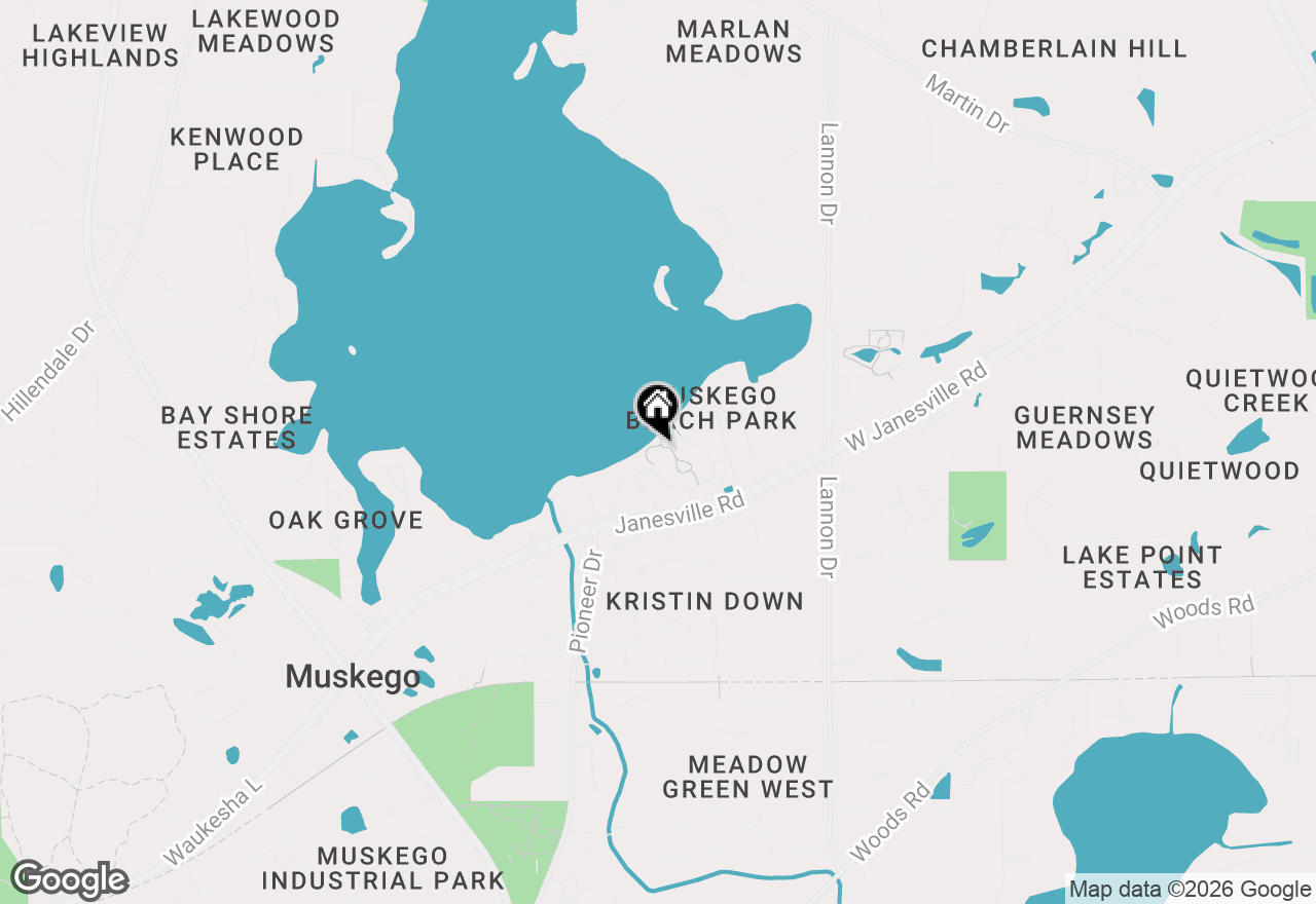 Map of S75W17794 Harbor Cir, Muskego, WI 53150