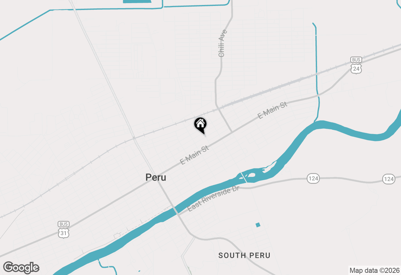 Map of 222 E 5th Street, Peru, IN 46970