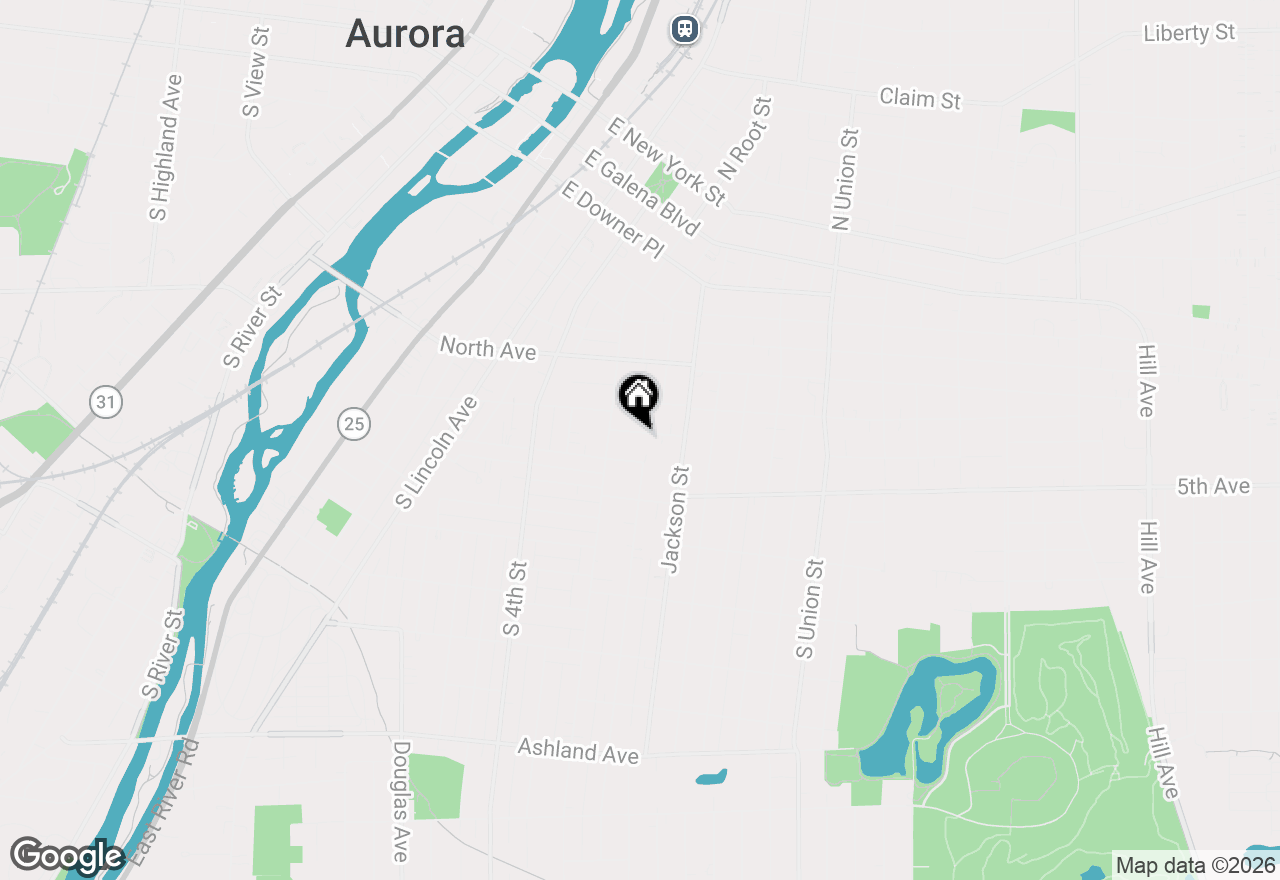 Map of 527 Hoyles Avenue, Aurora, IL 60505