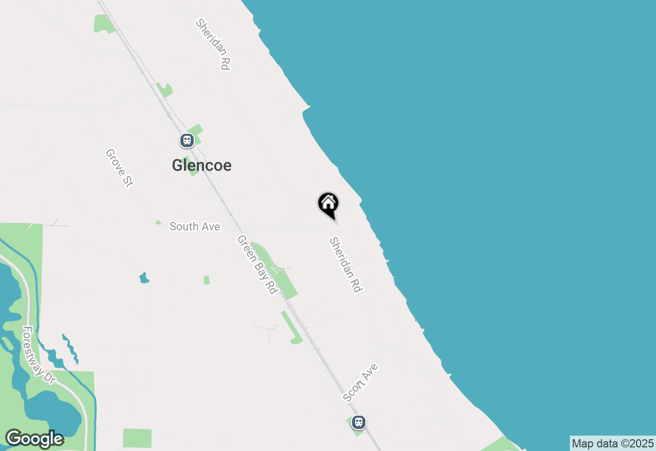 Map of 120 Dell Place, Glencoe, IL 60022