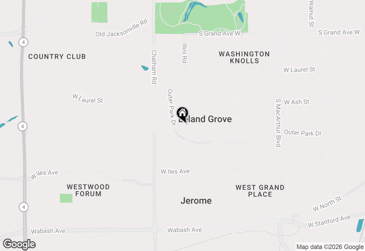 Map of 2121 Illini Road, Springfield, IL 62704