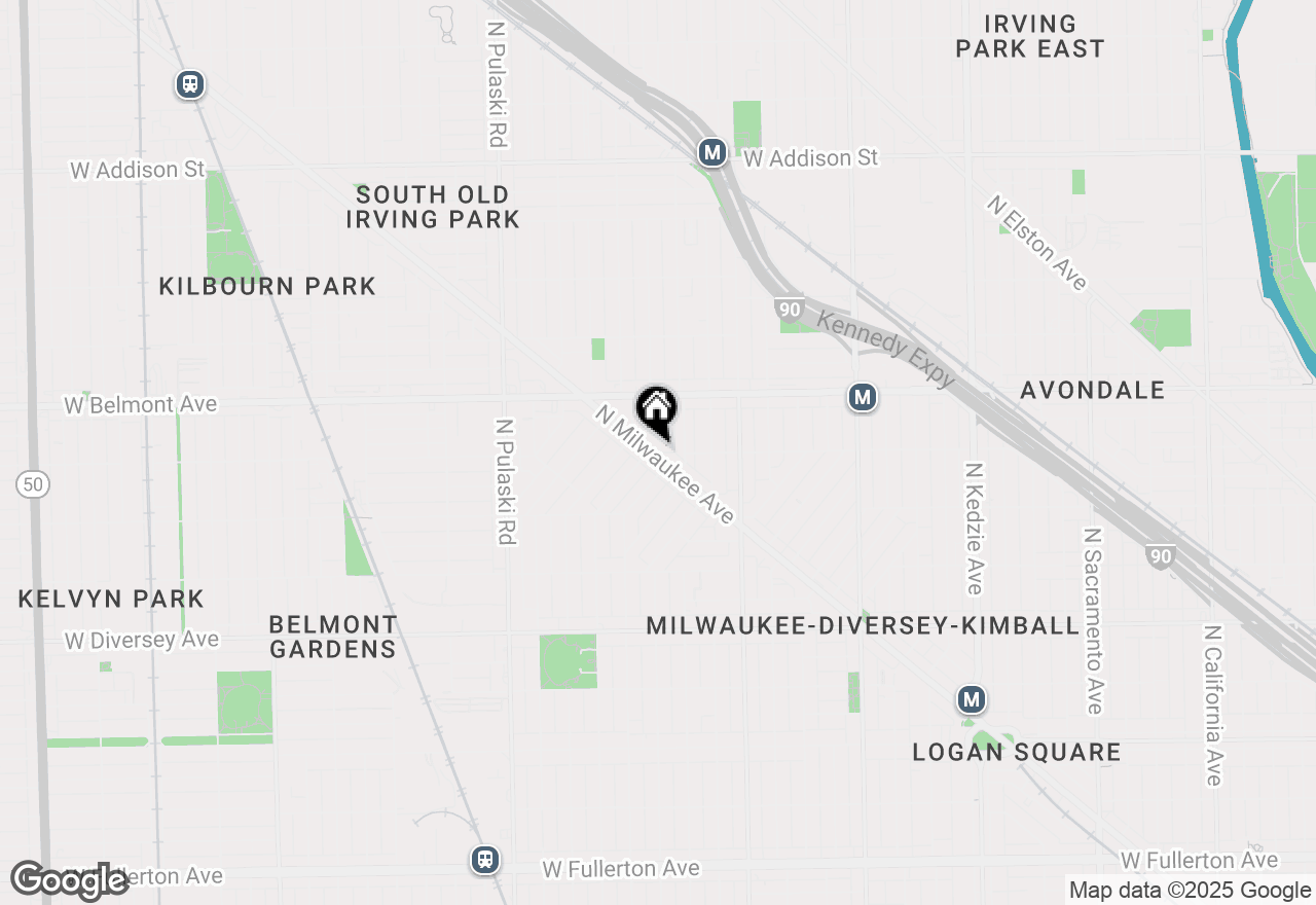 Map of 3101 N Milwaukee Avenue, Chicago, IL 60647