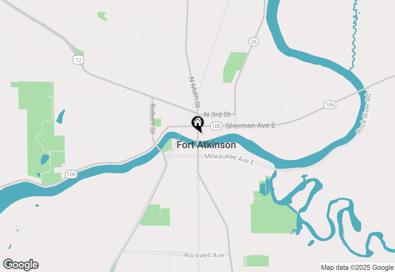 Map of N874 Eagle Ridge Drive, Fort Atkinson, WI 53538