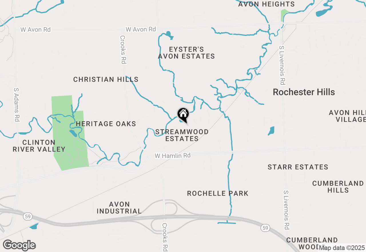 Map of 1812 Burning Bush Court, Rochester Hills, MI 48309