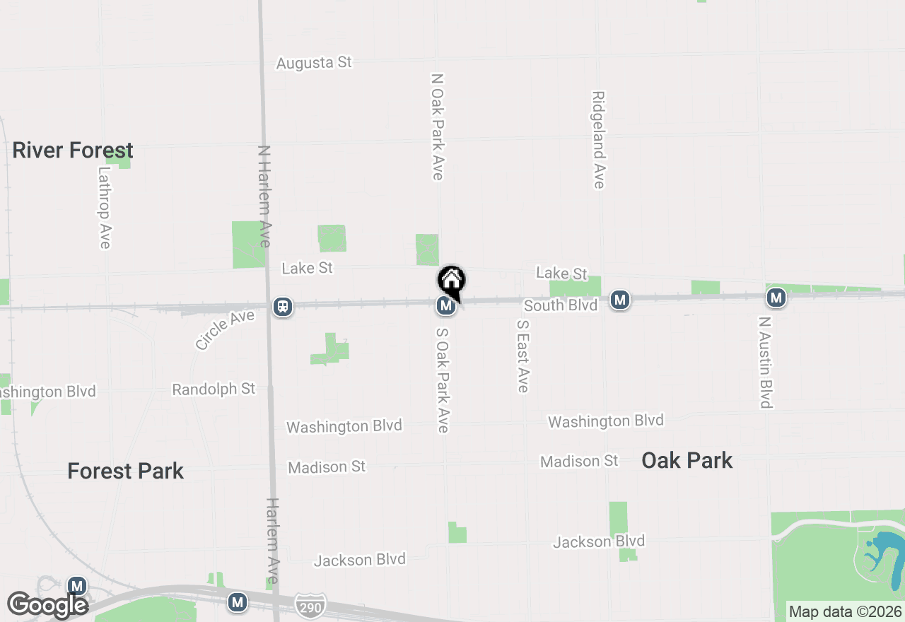 Map of 715 South Boulevard #301, Oak Park, IL 60302