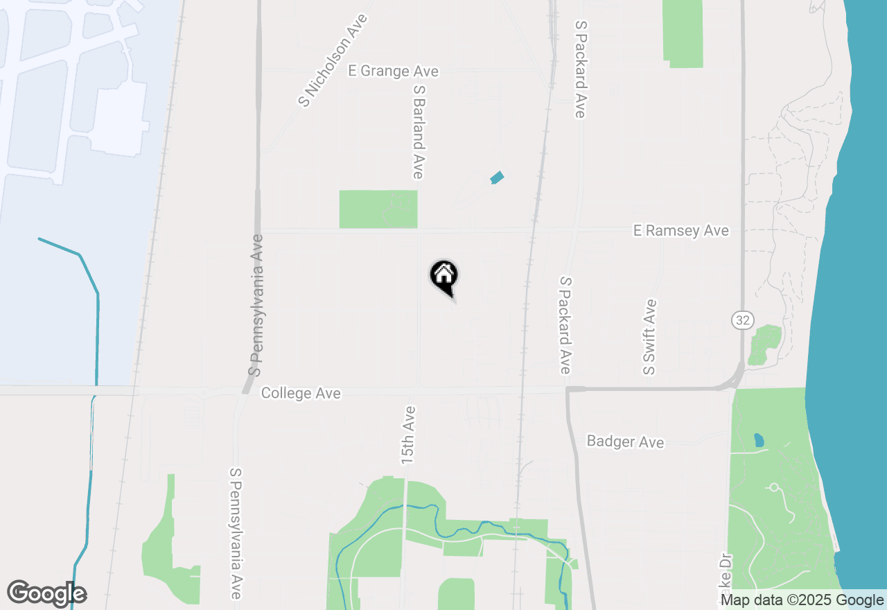 Map of 3272 E Donald Ave, Cudahy, WI 53110