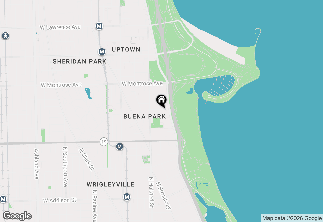Map of 705 W Buena Avenue #2B, Chicago, IL 60613