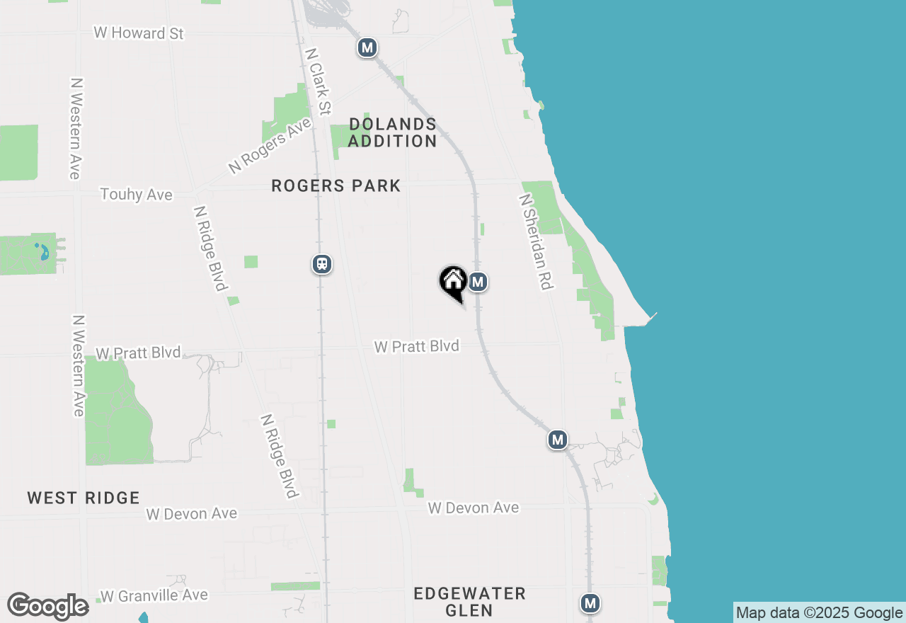 Map of 1440 W Farwell Street #3E, Chicago, IL 60626