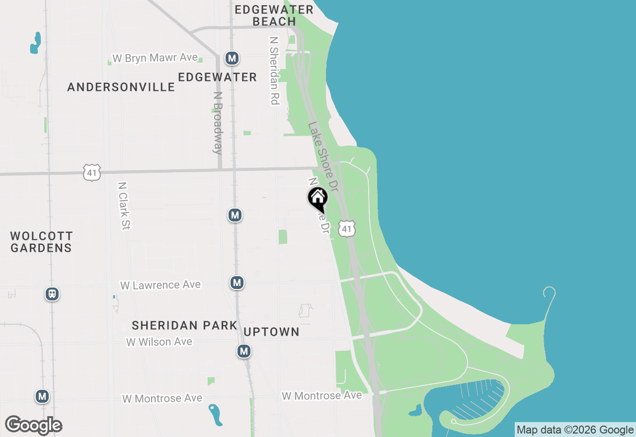 Map of 4980 N Marine Drive #1438, Chicago, IL 60640