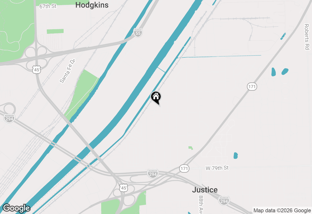 Map of 7437 Garden Lane, Justice, IL 60458