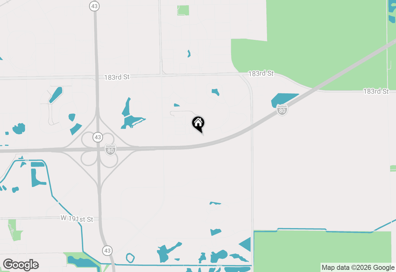 Map of 6577 Pine Lake Drive, Tinley Park, IL 60477