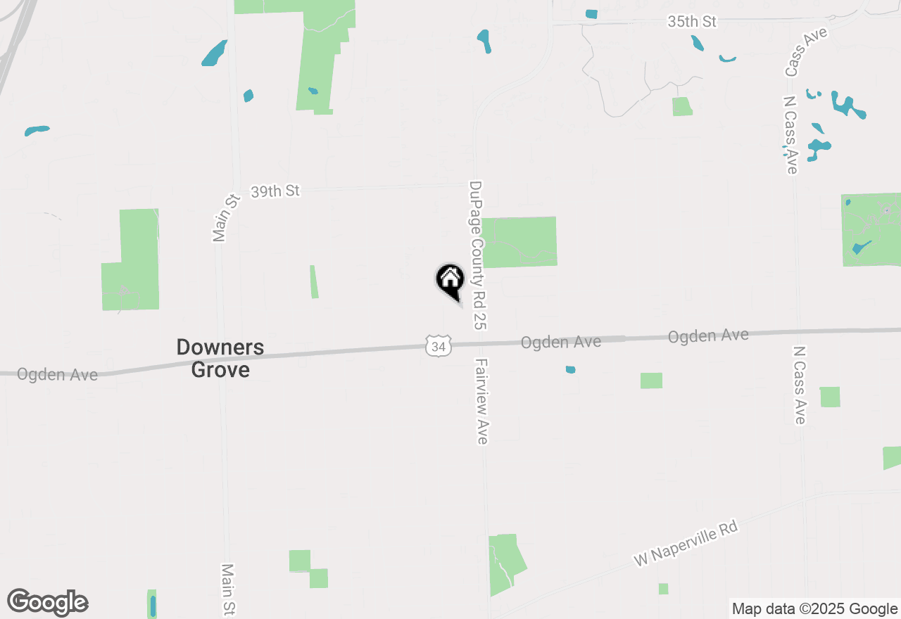 Map of 4103 Douglas Road, Downers Grove, IL 60515
