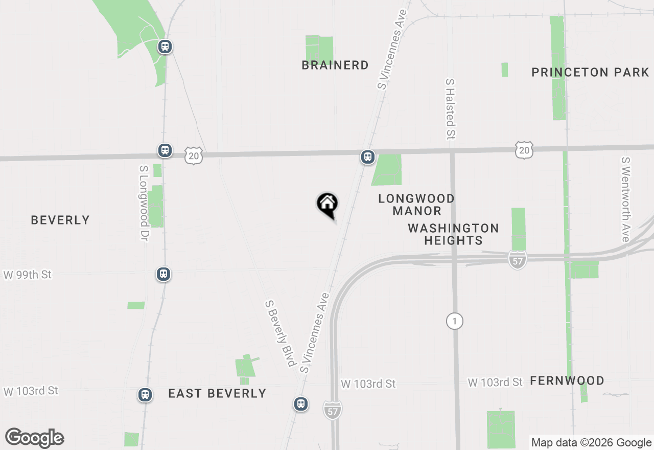 Map of 1221 W 97th Place, Chicago, IL 60643