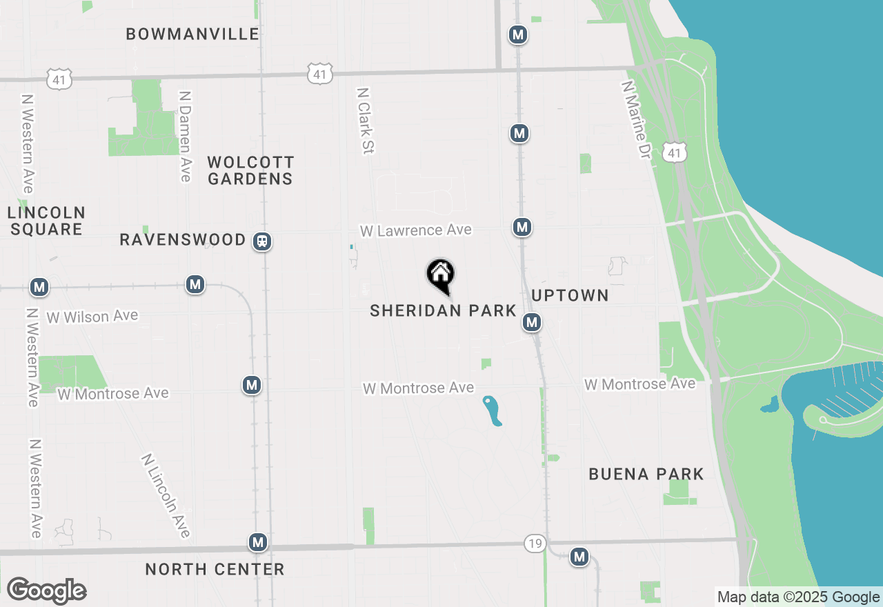 Map of 1320 W Wilson Avenue #3B, Chicago, IL 60640