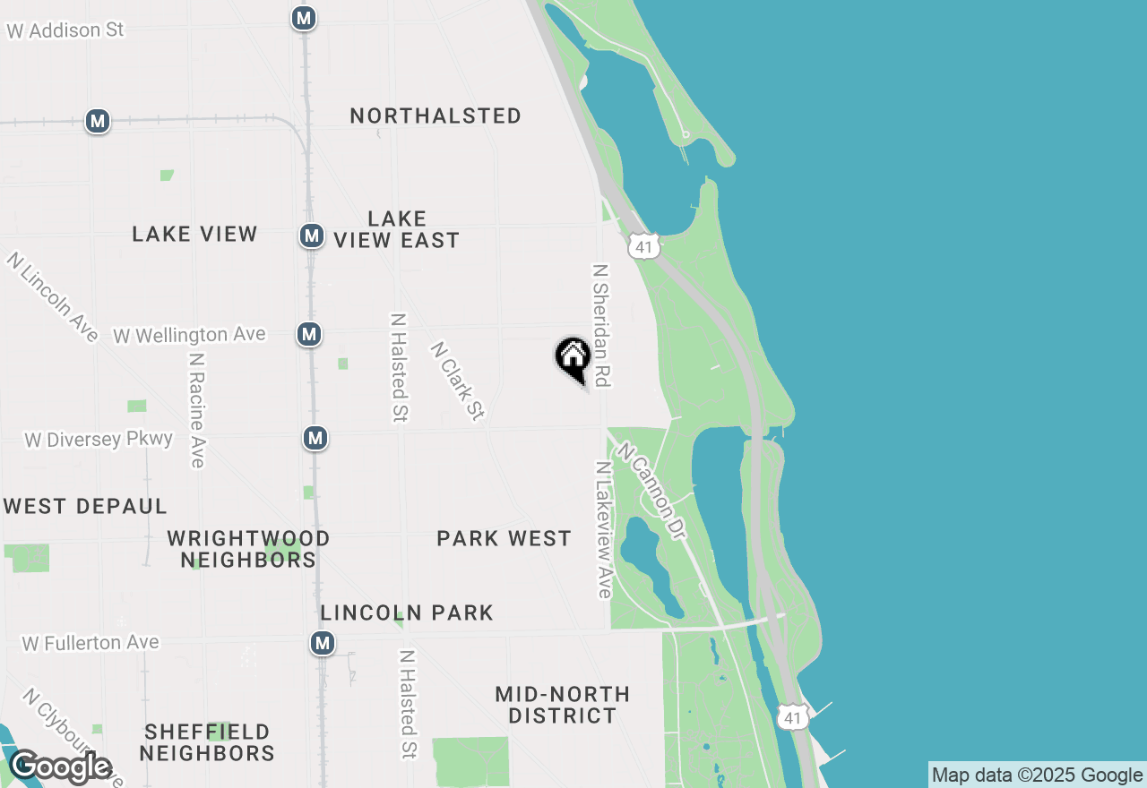 Map of 435 W Surf Street #2B, Chicago, IL 60657