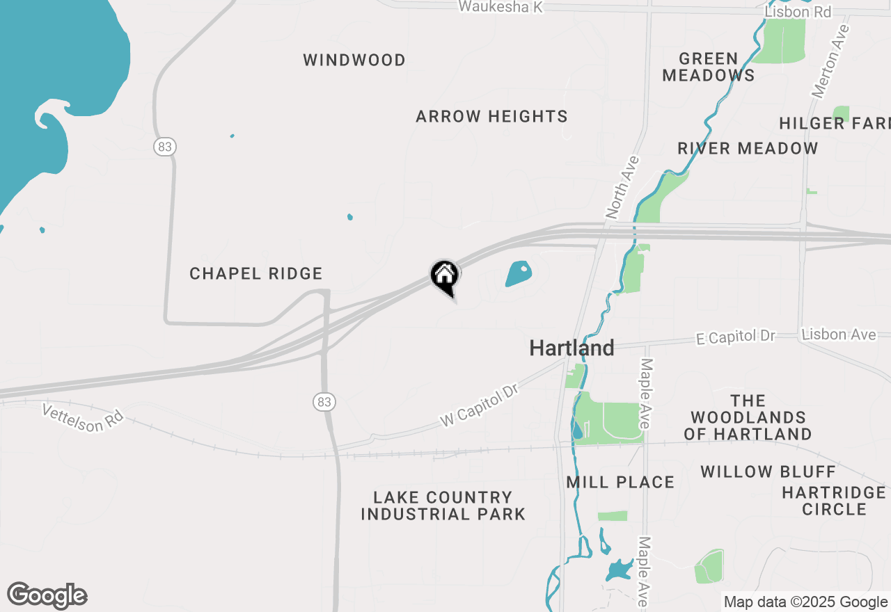 Map of 530 Windstone Dr #210, Hartland, WI 53029