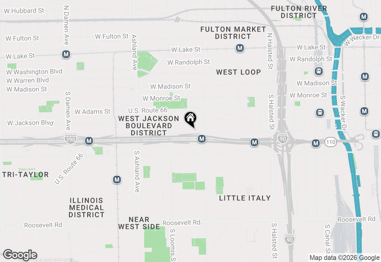 Map of 1250 W Van Buren Street #406, Chicago, IL 60607