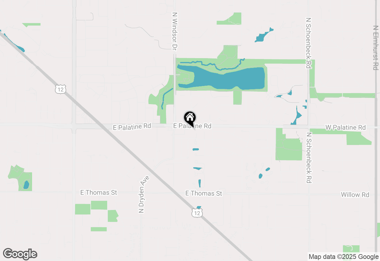 Map of 1527 E Arbor Lane, Arlington Heights, IL 60004