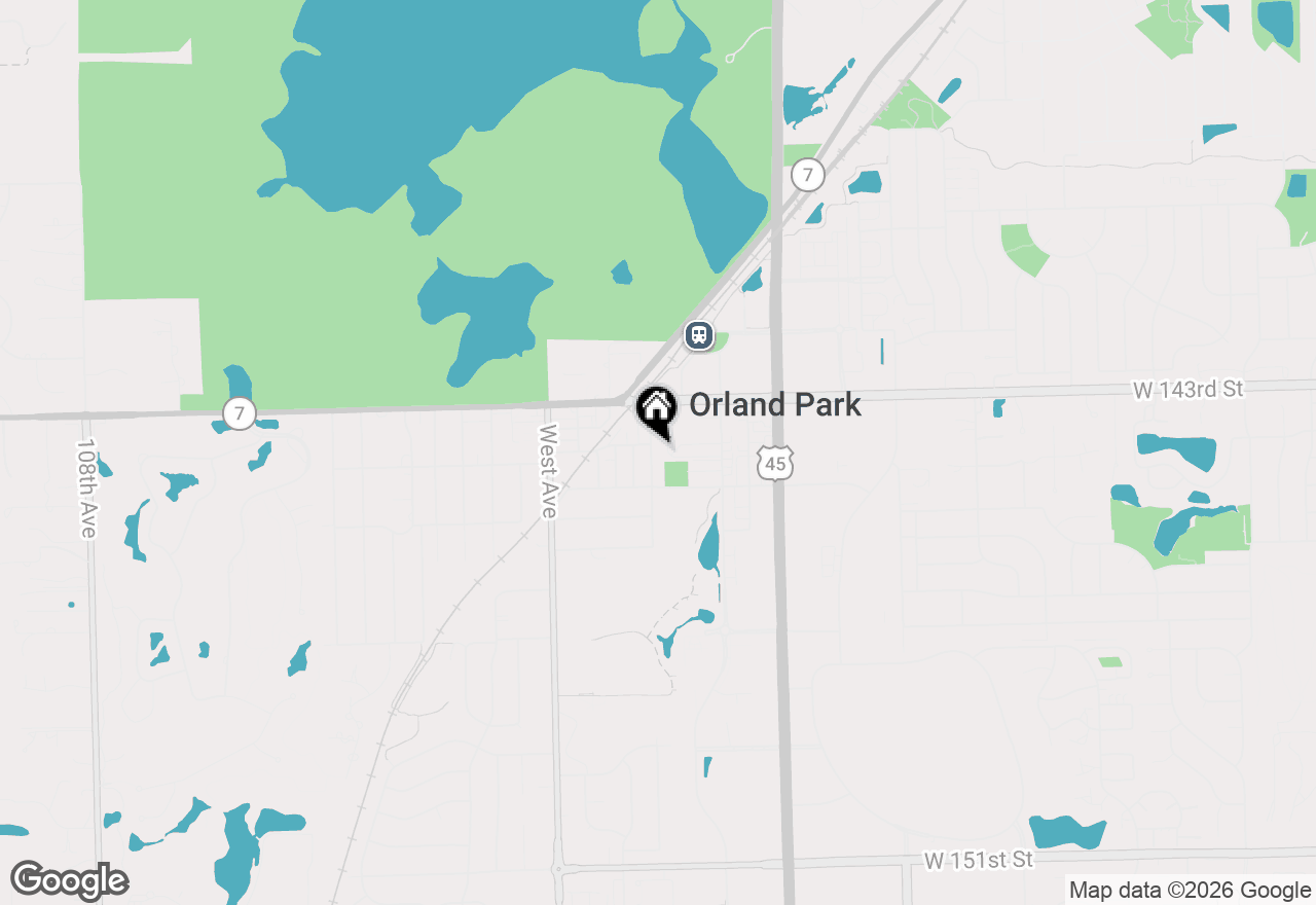 Map of 14407 Beacon Avenue, Orland Park, IL 60462